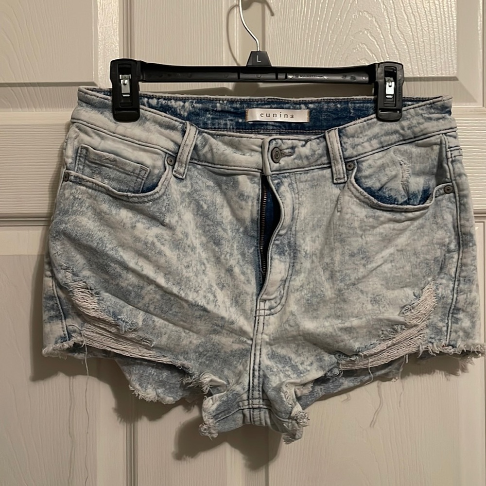 Eunina high rise cut off shorts size L